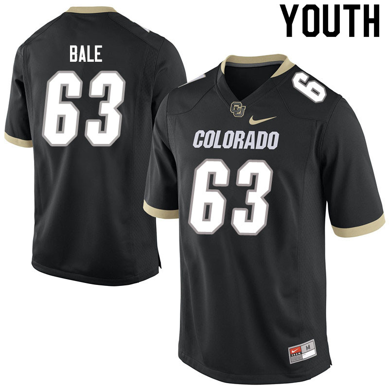 Youth #63 J.T. Bale Colorado Buffaloes College Football Jerseys Sale-Black